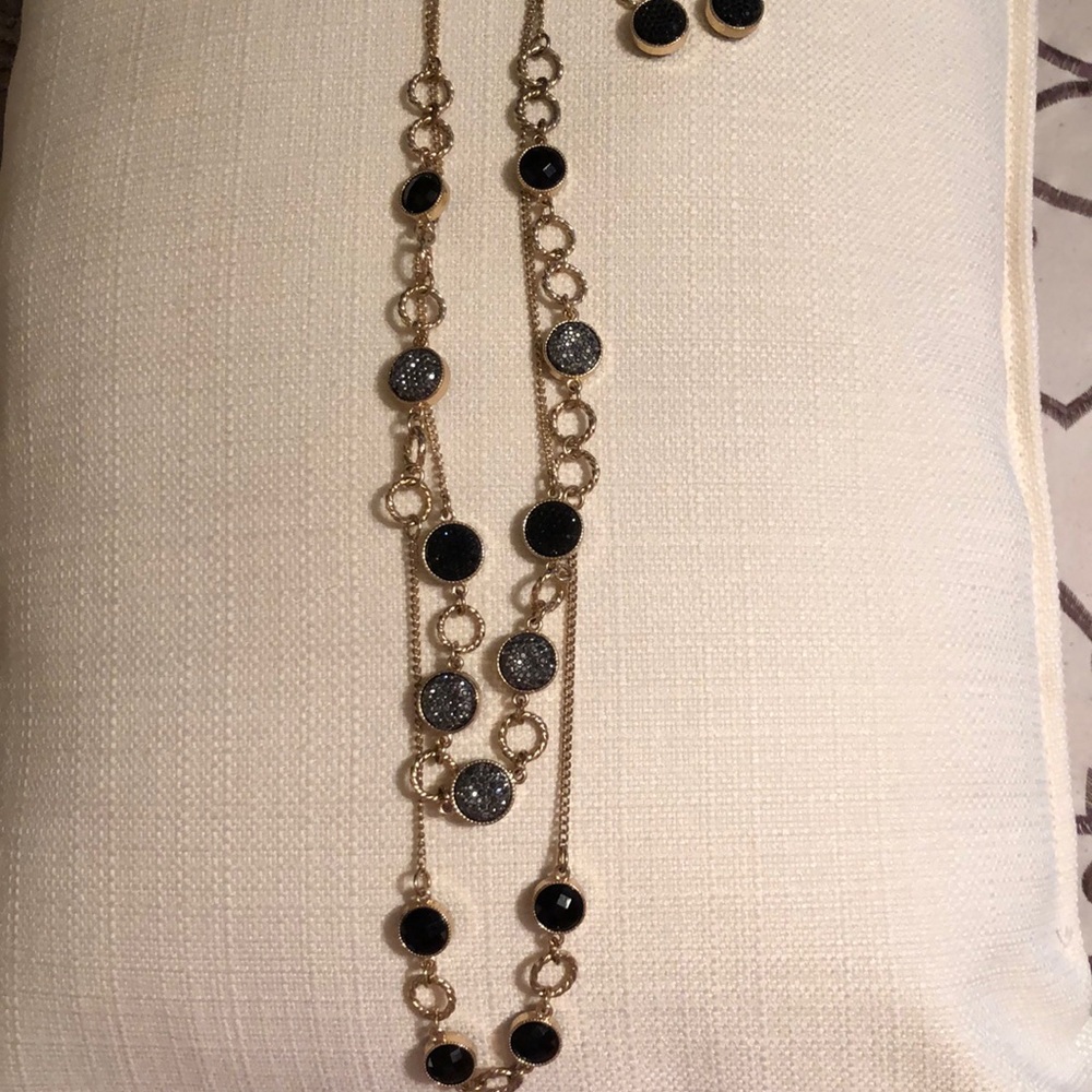 Necklace with earrings to match